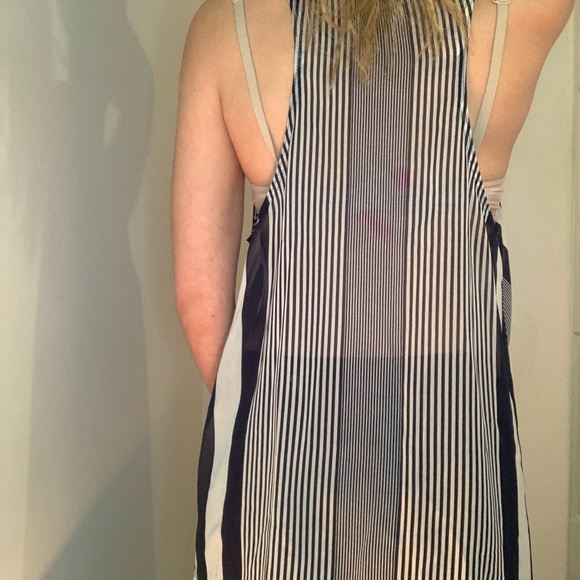 ABERCROMBIE & FITCH - Long Sheer Colourful Striped Tank - Picture 2 of 2